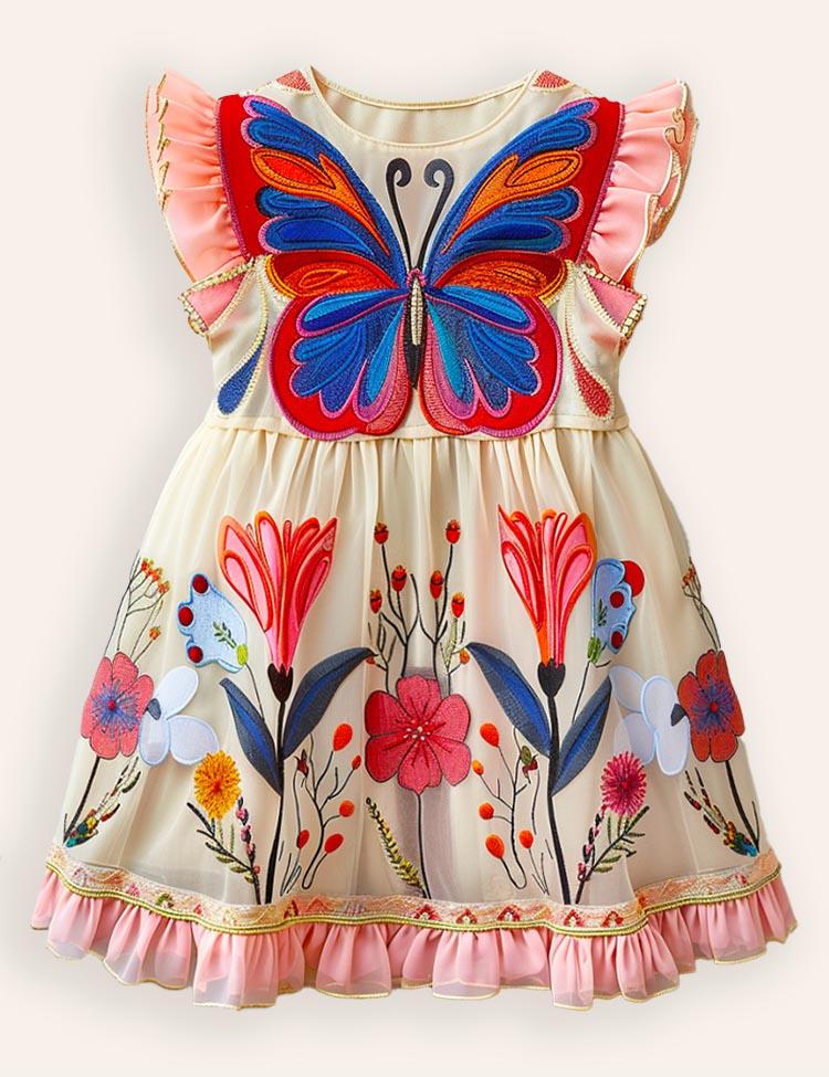 Butterfly Applique Dress