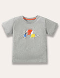 Cartoon Polar Animal Printed T-Shirt