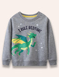 Cartoon Dragon Printed Sweatshirt