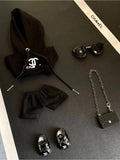 LABUBU Clothes Chanel Black Hoodie Outfits