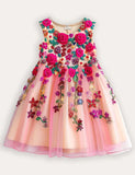 3D Floral Blossom Party Dress