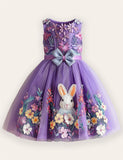 Flower Bunny Tulle Dress