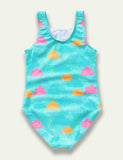 Cloud Printed Swim Suit - Bebehanna