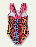 Colorful Leopard Printed Swim Suit - Bebehanna