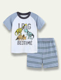 Dinosaur Letter Printed Suit - Bebehanna
