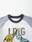 Dinosaur Letter Printed Suit - Bebehanna