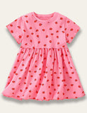 Summer Cute Ladybug Print Dress