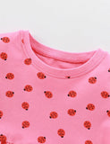 Summer Cute Ladybug Print Dress - Bebehanna