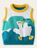 Cute Duck Appliqué Sweater Vest - Bebehanna