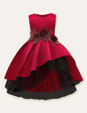 Floral Mesh Party Dress - Bebehanna