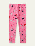 Pink gestréckte Leggings